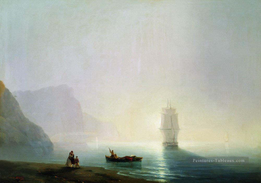 Ivan Aivazovsky matin Paysage marin Peintures à l'huile
